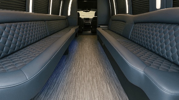 Interior of Hudson Party Bus Company's 25 Passenger Party Bus in Hudson