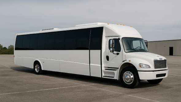 Exterior of Rochester Party Bus Company's 25 Passenger Party Bus in Rochester