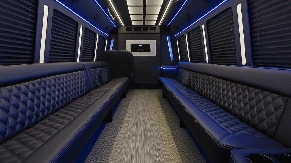 Interior of Derry Party Bus Company's 30 Passenger Party Bus in Derry