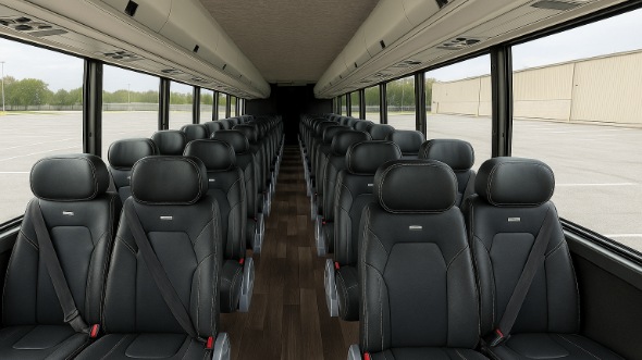 Interior of New Hampshire Party Bus Company's 35 Passenger Minibus in New Hampshire