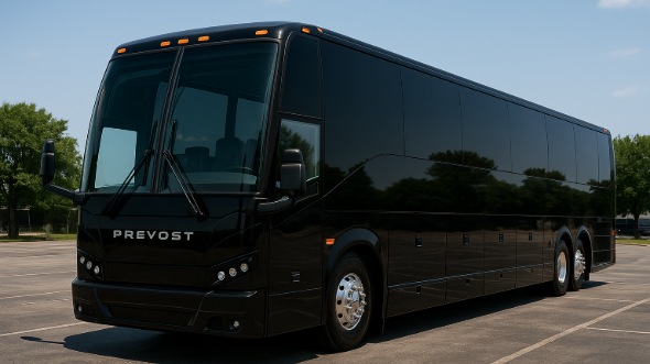 Exterior of New Hampshire Party Bus Company's 40 Passenger Charter Bus in New Hampshire