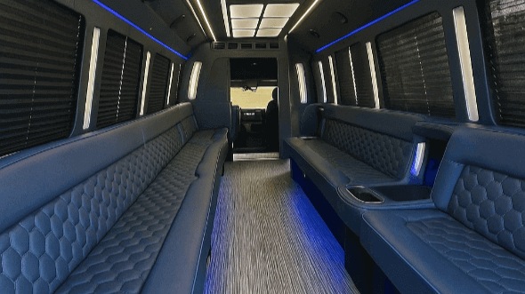 50 Passenger Party Bus Interior