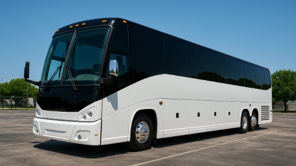 Exterior of New Hampshire Party Bus Company's 50 Passenger Party Bus in New Hampshire