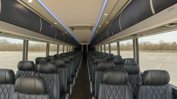 new hampshire 54 passenger charter bus interior